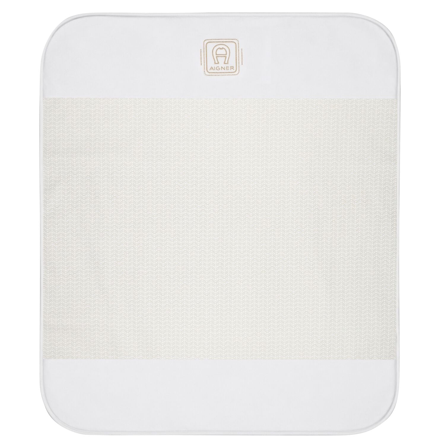 Ivory & Gold Logo Baby Blanket, 1, hi-res