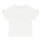 طقم دنغري باللونين الأبيض والبيج للأولاد  , 1, hi-res