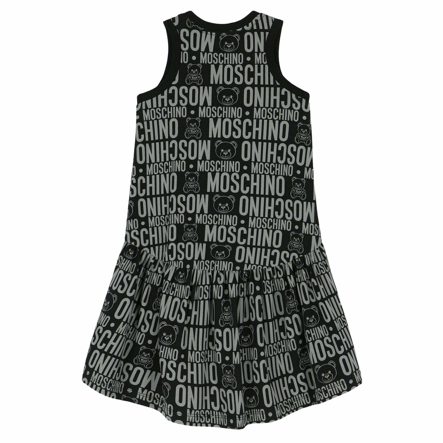 Girls Black Logo Dress, 2, hi-res image number null