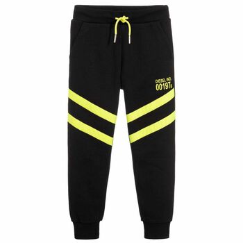 Boys Black Logo Joggers