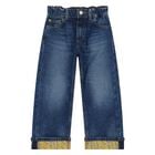 Younger Girls Blue Denim Jeans, 1, hi-res