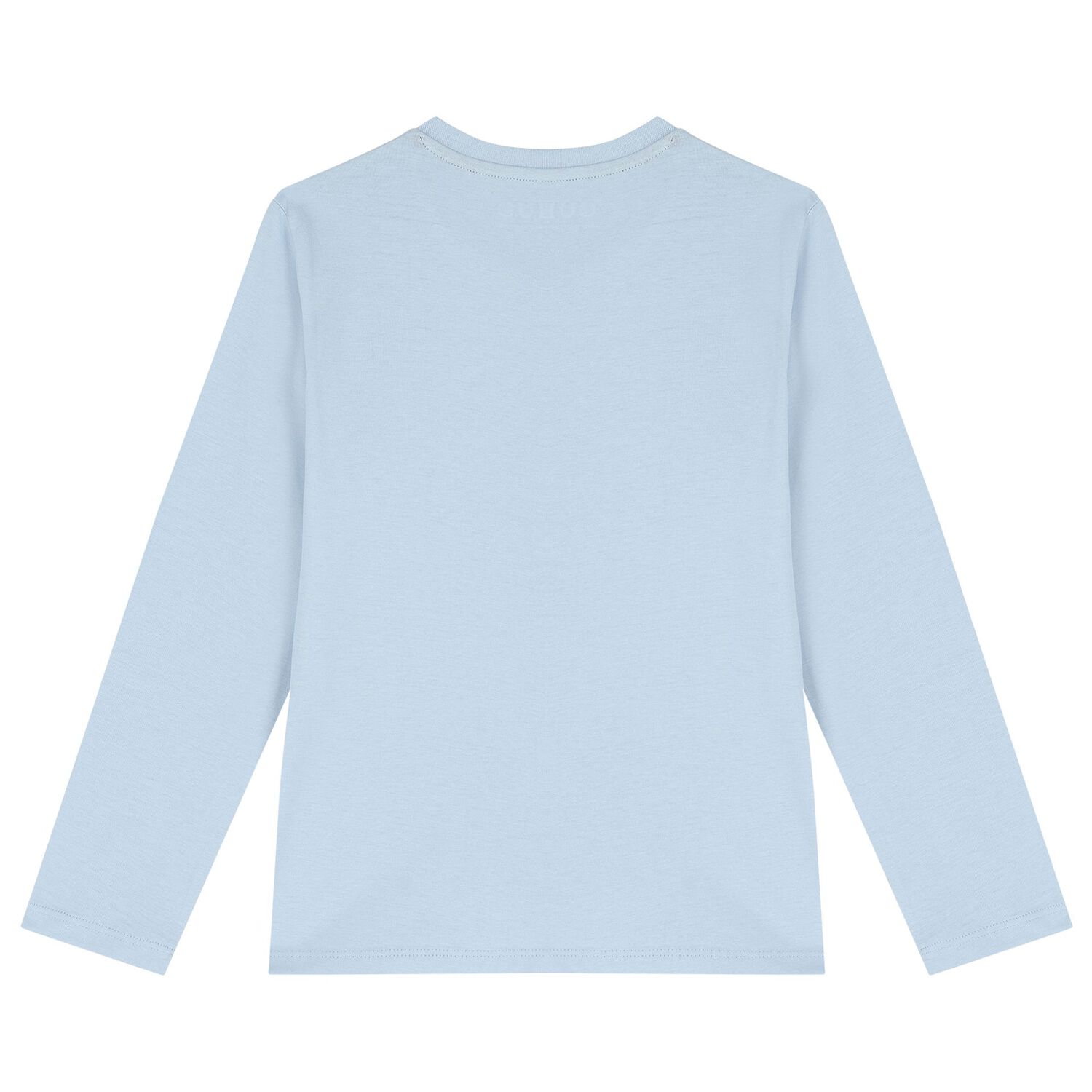 Boys Blue Bear Logo Long Sleeve Top, 4, hi-res