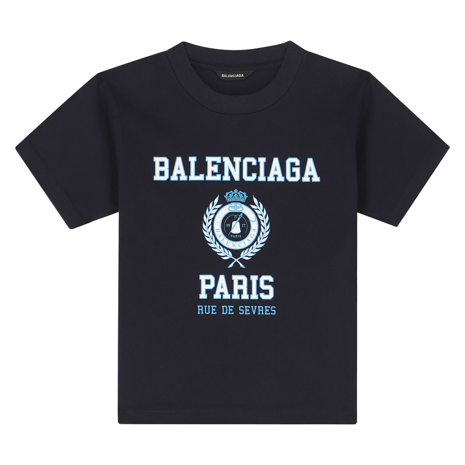 تيشيرت بالشعار باللون الكحلي, 3, hi-res