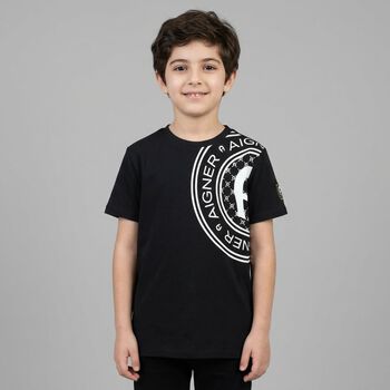 Boys Black Logo T-Shirt