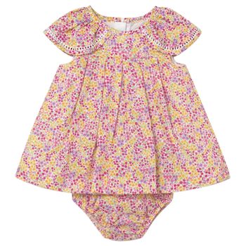 Baby Girls Pink Floral Dress Set