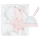 Baby Girls White & Pink Bunny Blanket & Hat Set, 1, hi-res