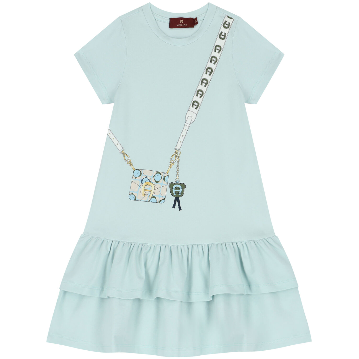 فستان بطبعة حقيبة باللون الأزرق, 2, hi-res