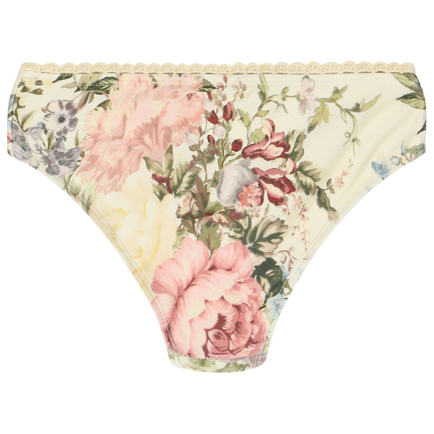 Girls Ivory Floral Bikini, 1, hi-res image number null
