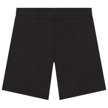 Boys Black Logo Shorts