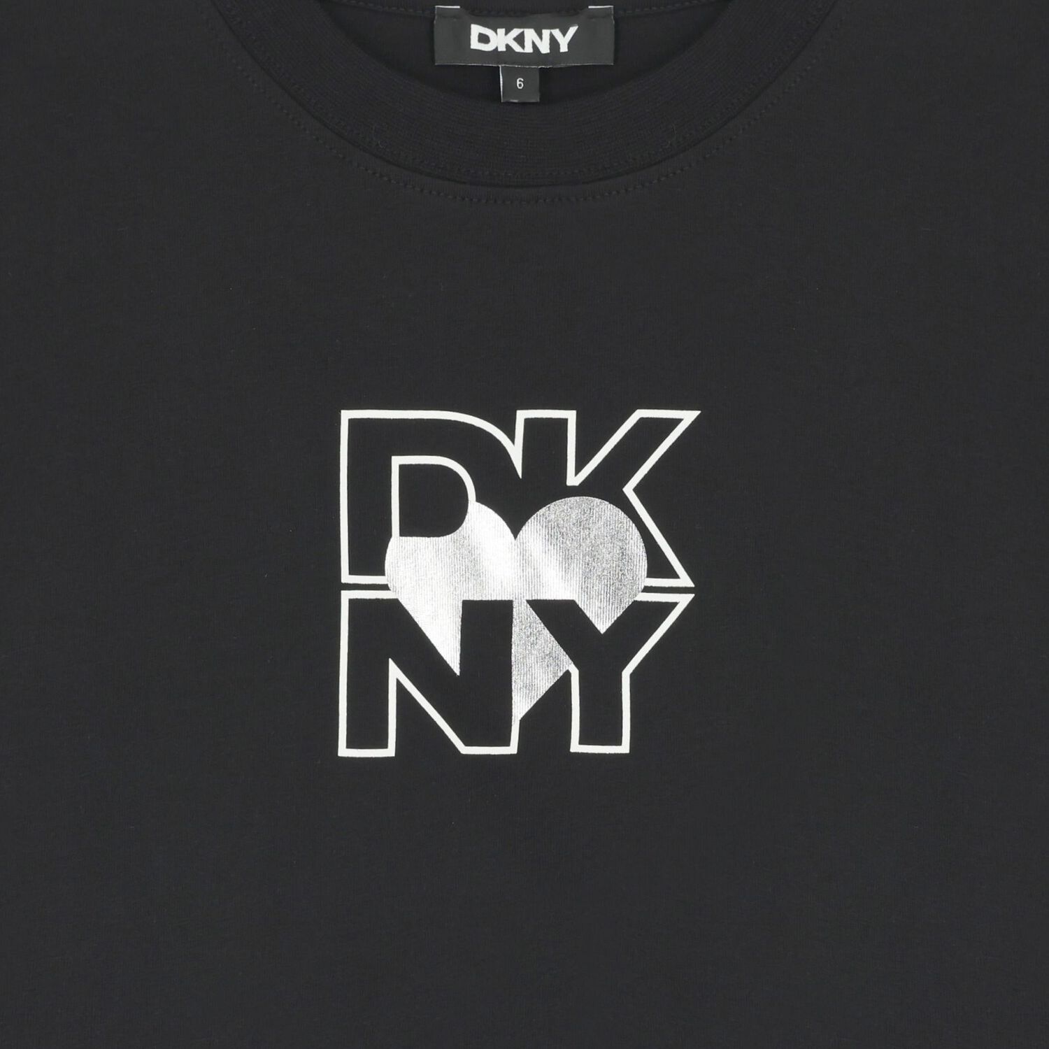 تيشيرت اولاد بالشعار باللون الاسود , 1, hi-res