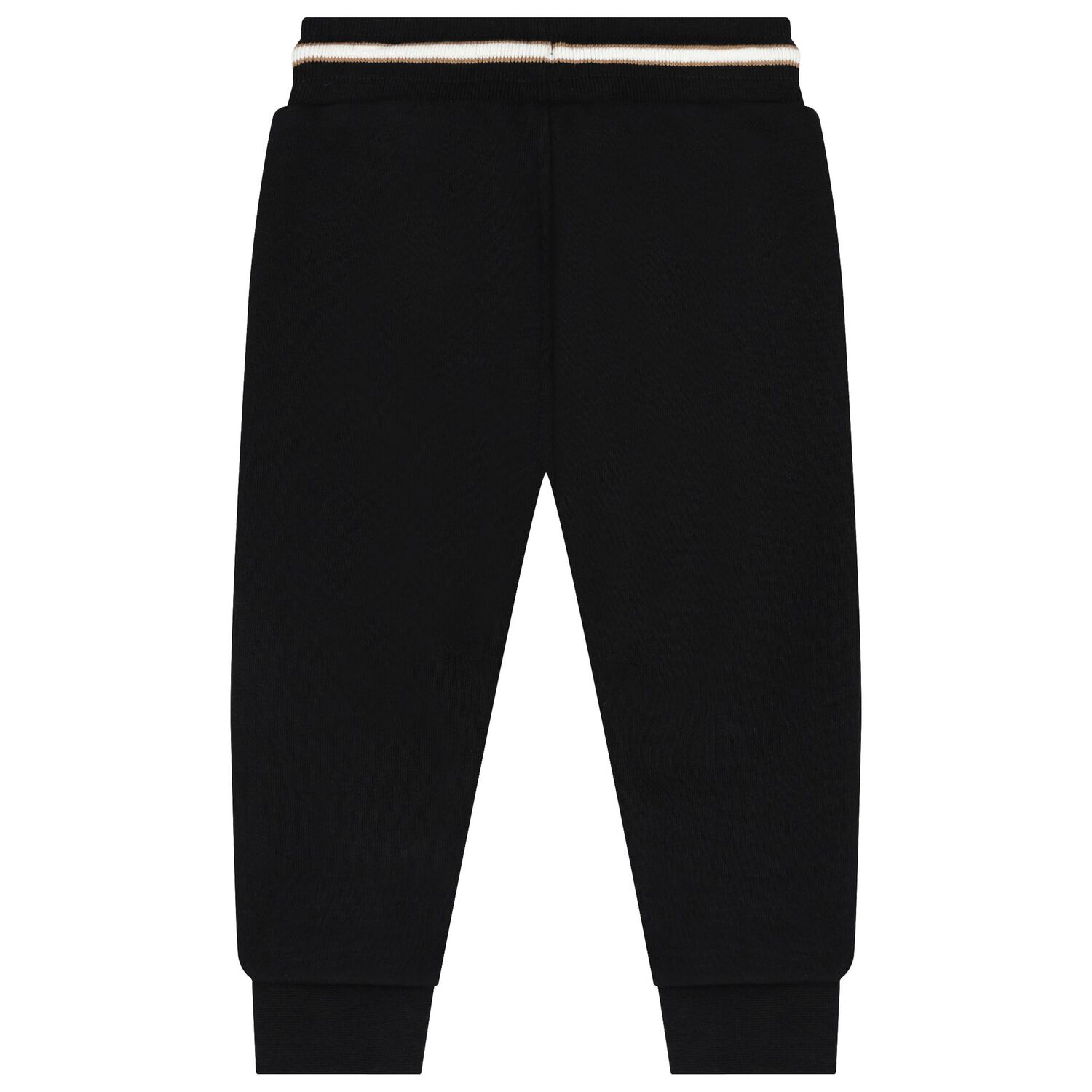 Younger Boys Black Logo Joggers, 1, hi-res