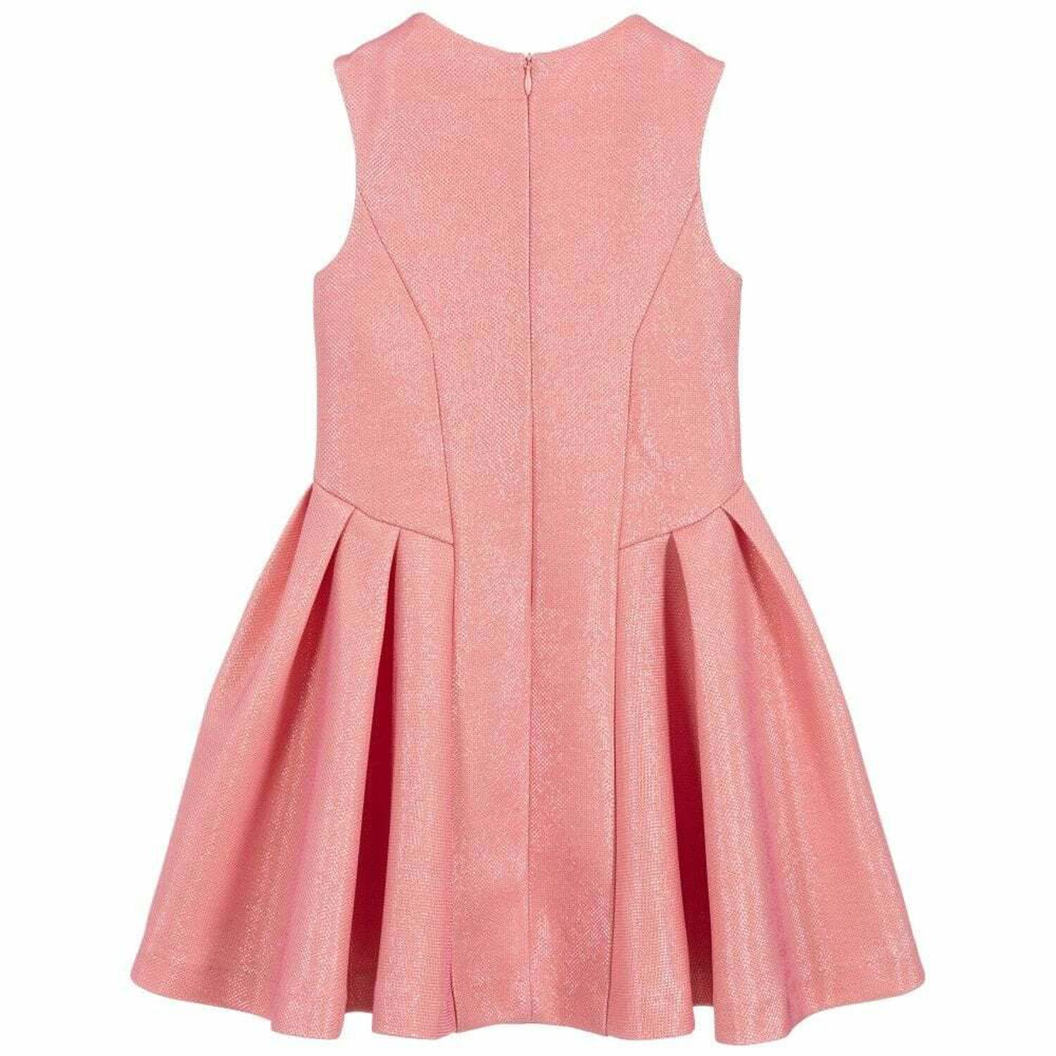 Girls Metallic Pink Dress, 1, hi-res image number null