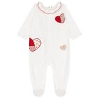 Baby Girls White & Red Babygrows ( 2-Pack ), 2, hi-res