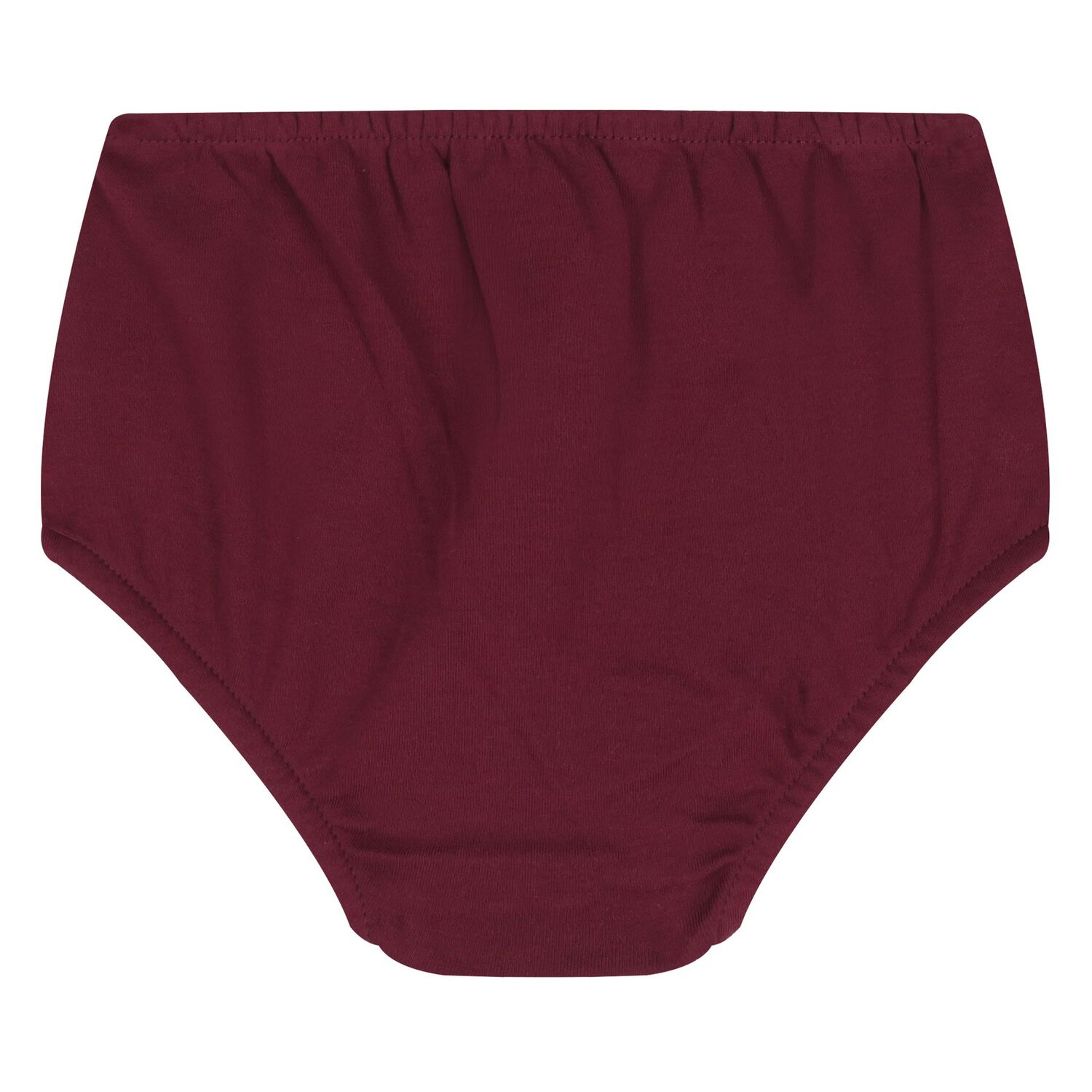 Baby Girls Burgundy Ruffled Polo Dress Set, 2, hi-res