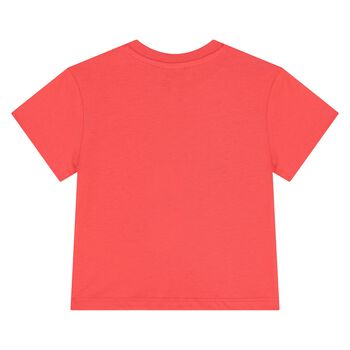 Younger Boys Red Mountain Logo T-Shirt