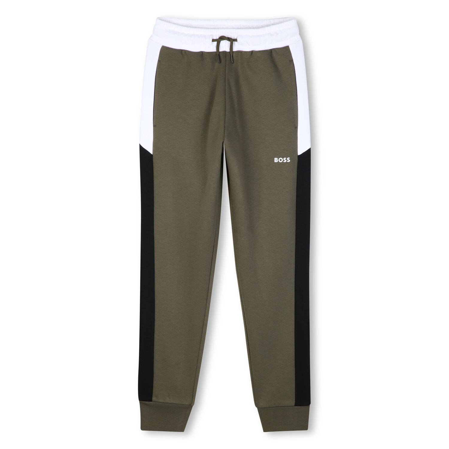 Boys Green Logo Joggers, 2, hi-res