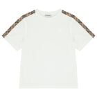 White Logo Check T-Shirt, 1, hi-res