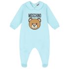 Blue Teddy Bear Logo Babygrow Gift Set, 4, hi-res