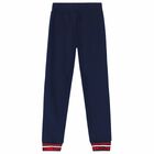 Girls Navy Logo Joggers, 1, hi-res