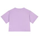 Girls Purple Logo T-Shirt, 1, hi-res
