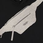 توب هودي بطبعة حقيبة باللون الأسود, 2, hi-res