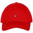 Boys Red Logo Cap, 4, hi-res