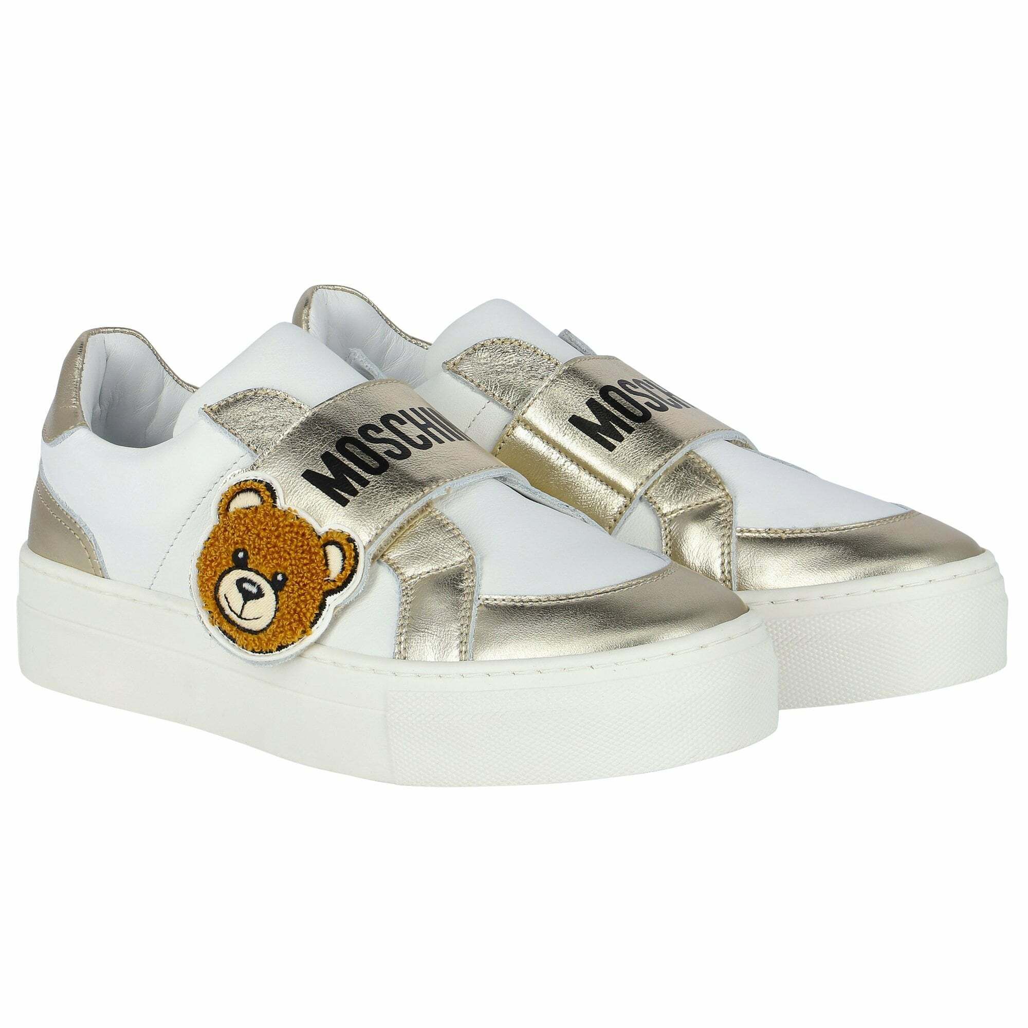 Moschino hot sale baby trainers