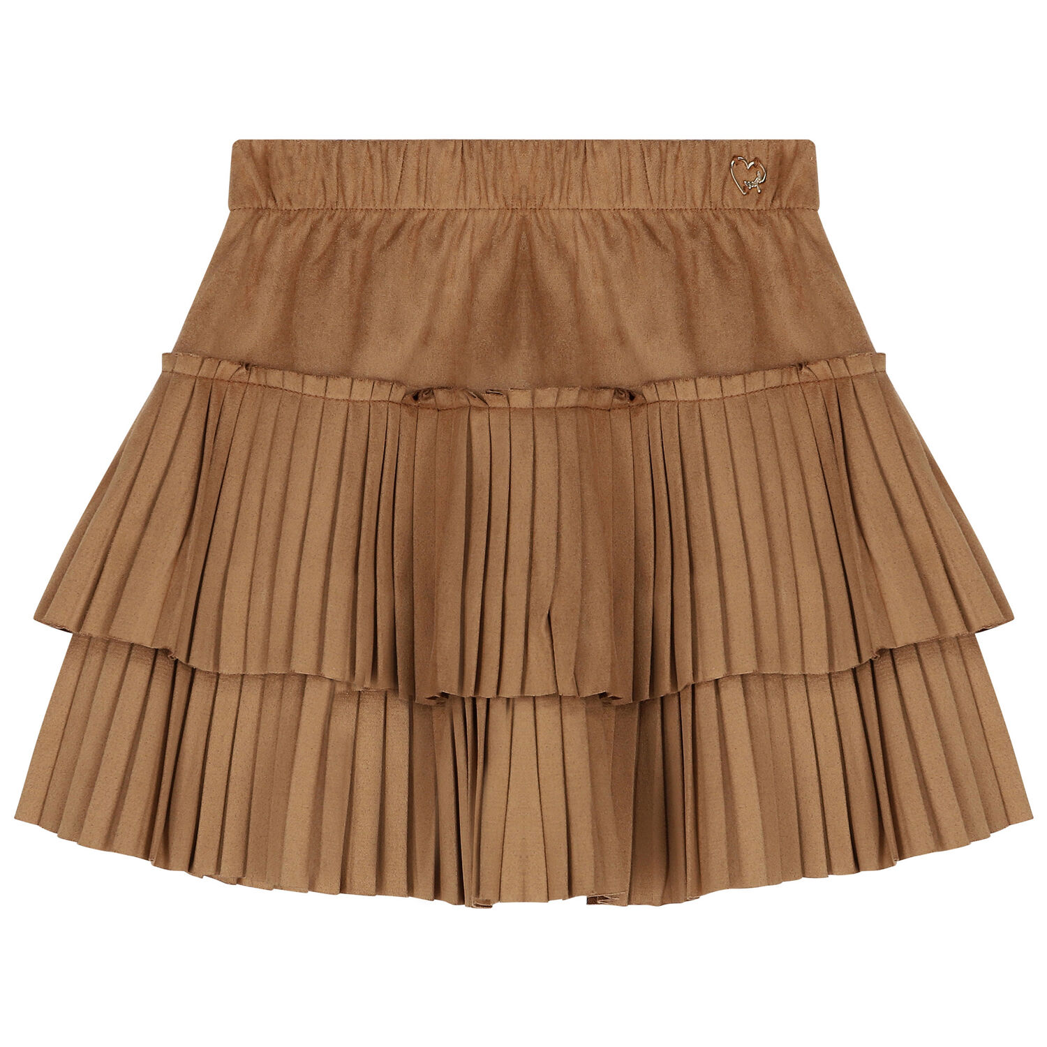 Girls Beige Pleated Skirt, 1, hi-res image number null