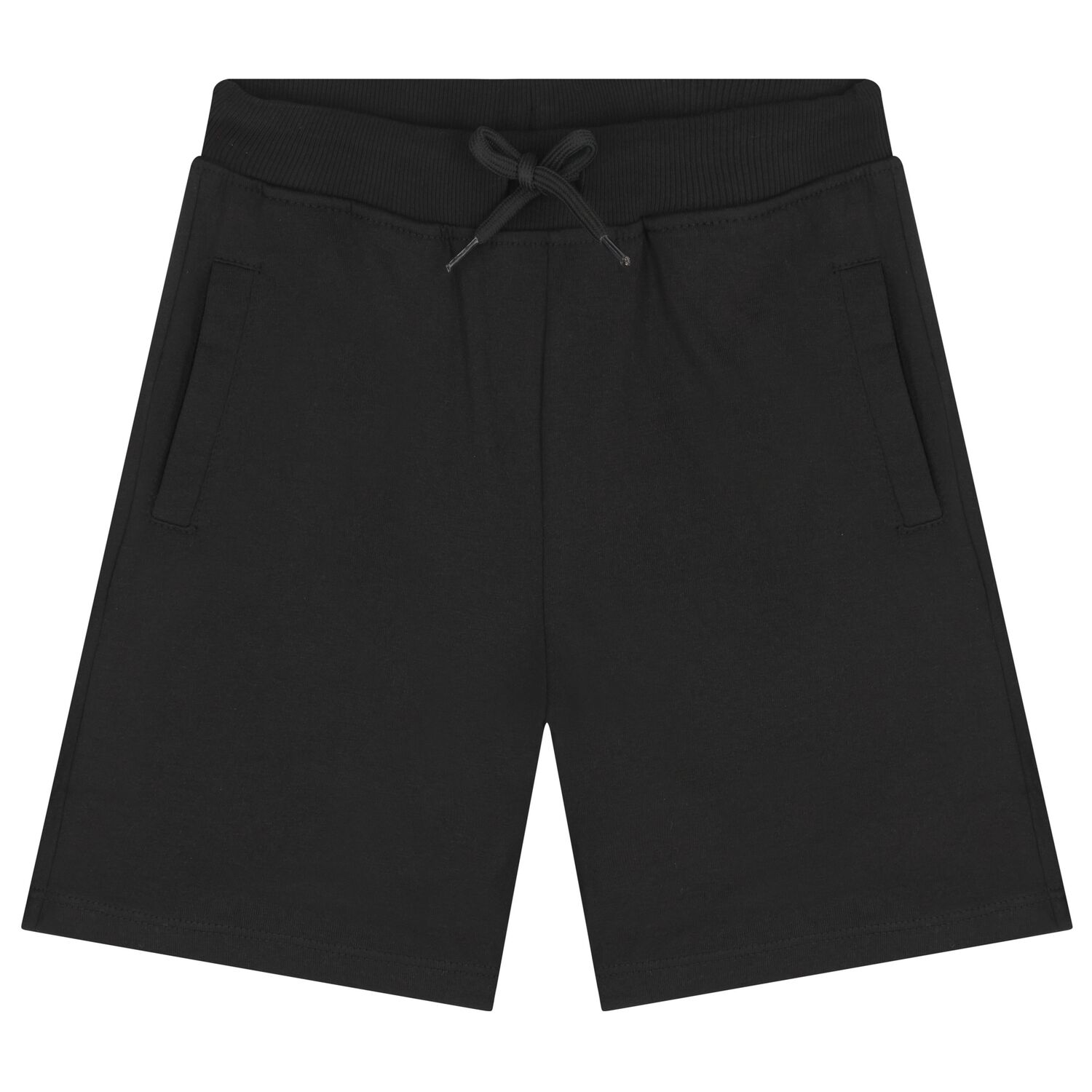 Boys Black Shorts, 1, hi-res