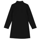 فستان بالشعار باللون الأسود , 1, hi-res