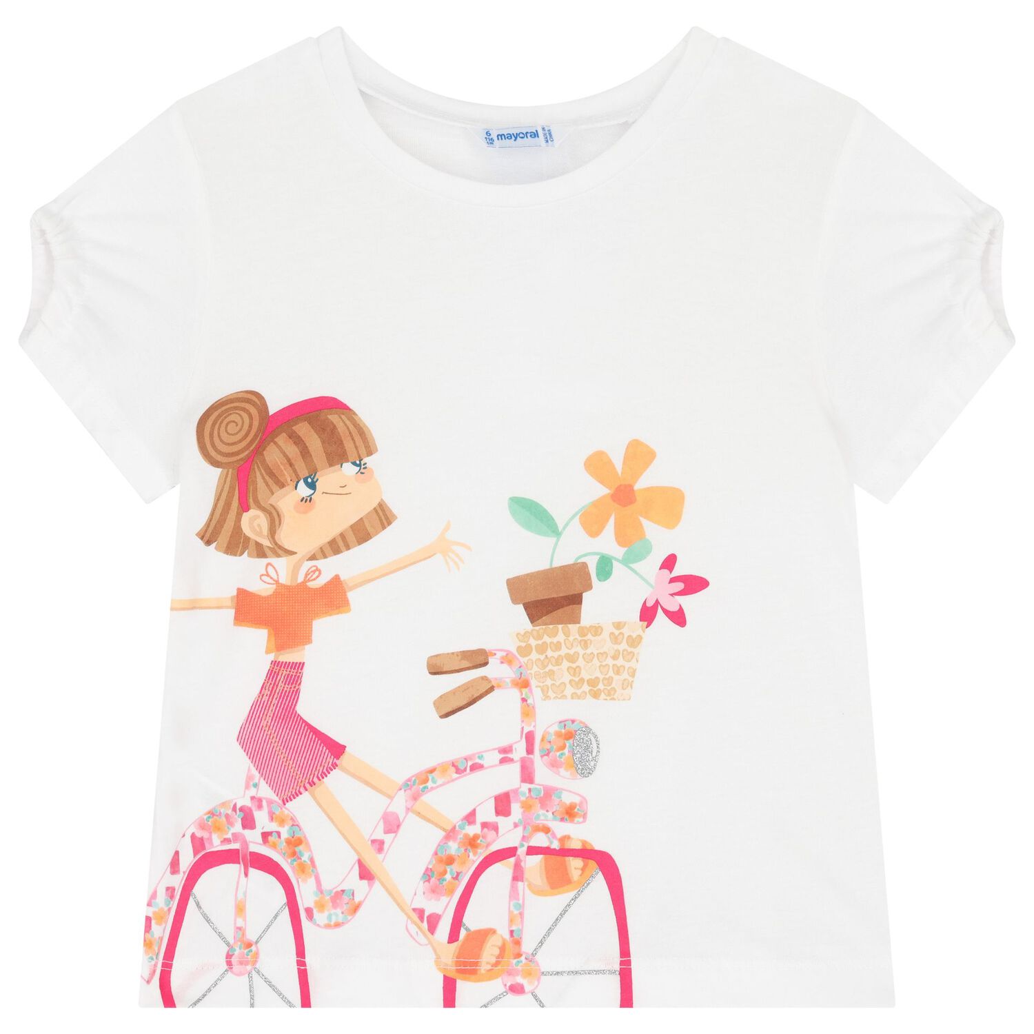 طقم شورت بنات باللون الابيض والوردى, 2, hi-res image number null