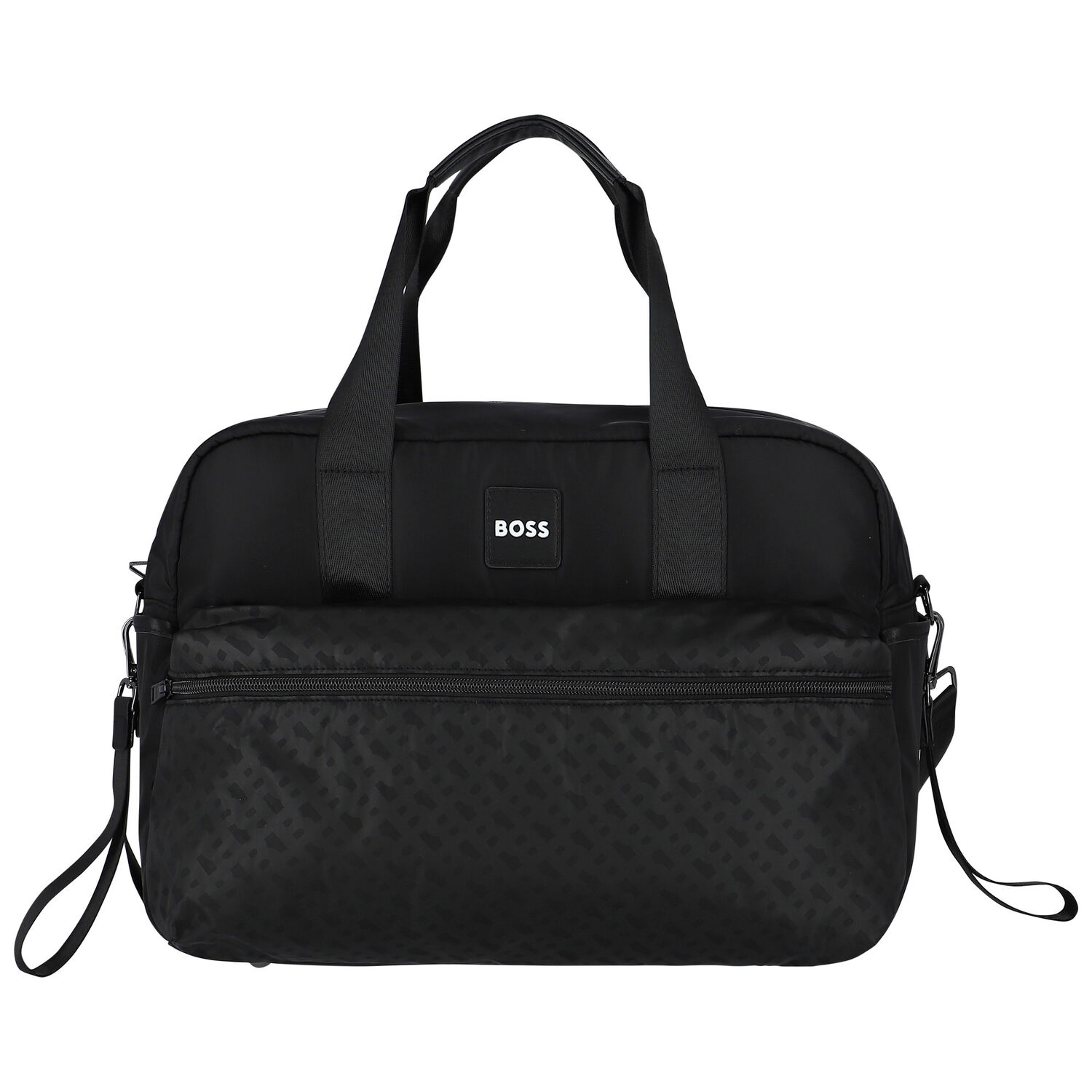 Black Logo Baby Changing Bag, 1, hi-res