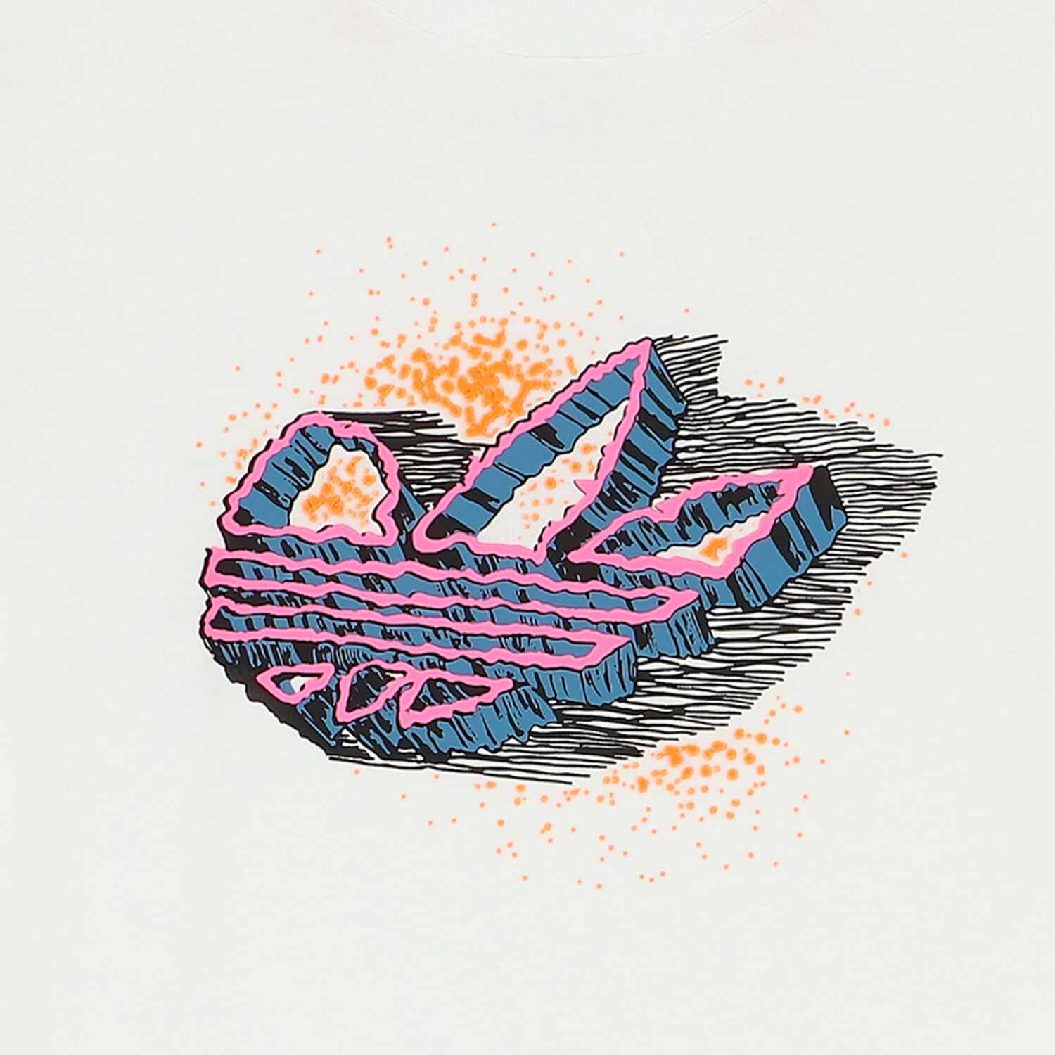 تيشيرت بالشعار باللون الابيض, 1, hi-res