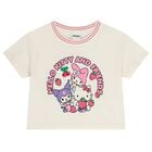 Girls Ivory Hello Kitty T-Shirt , 1, hi-res