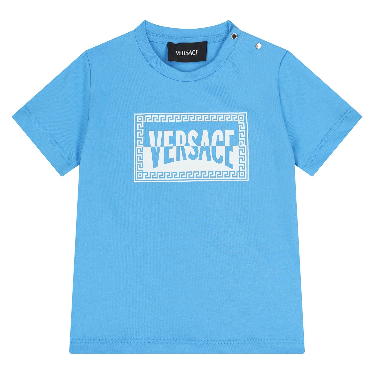 Younger Boys Blue Logo T-Shirt, 1, hi-res