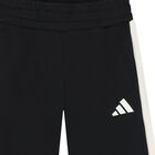 Girls Black Logo Trousers, 1, hi-res