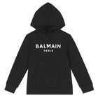 Black & White Logo Hooded Top, 1, hi-res
