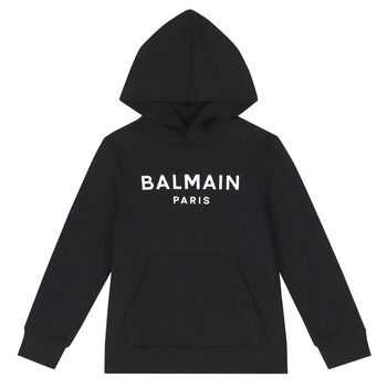 Black & White Logo Hooded Top