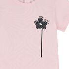 طقم ليجنز بنات بطبعة زهور باللون الوردي و الأبيض, 1, hi-res