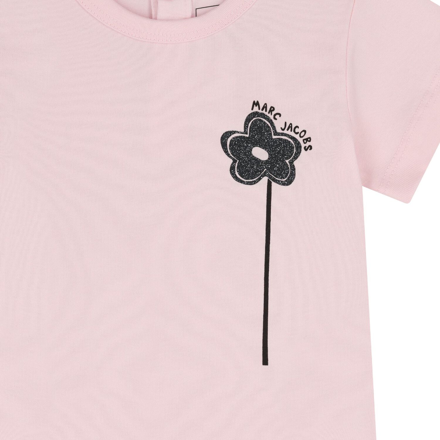 طقم ليجنز بنات بطبعة زهور باللون الوردي و الأبيض, 1, hi-res