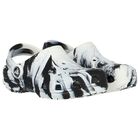 Black & White Classic Marbled Clog Sandals, 1, hi-res