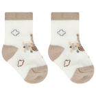 Beige & Ivory Baby Socks ( 4-Pack ), 1, hi-res