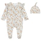 Baby Girls Blue & Gold Babygrow Gift Set, 1, hi-res