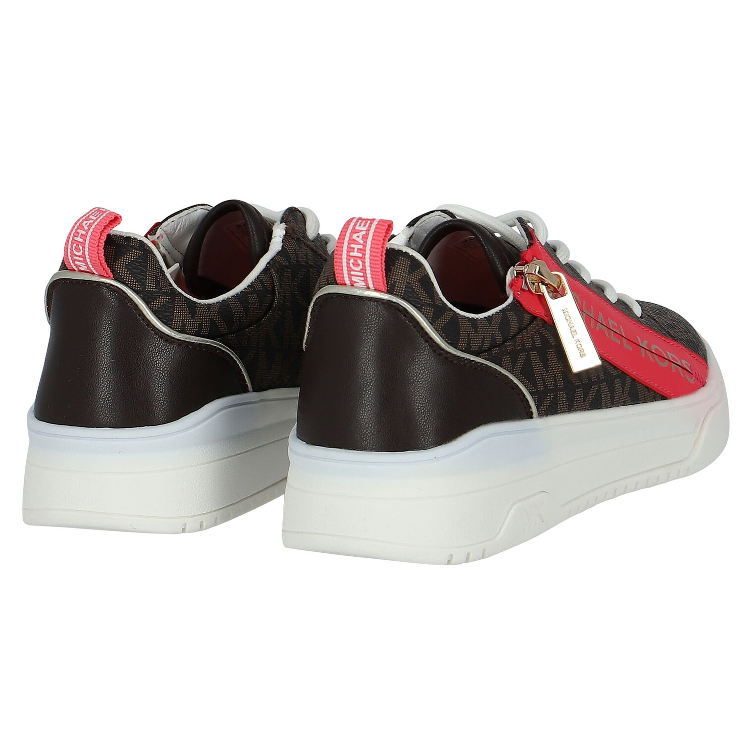 Girls Brown Logo Trainers, 1, hi-res image number null