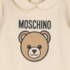 Beige Teddy Bear Logo Babygrow Gift Set, 2, hi-res