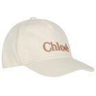 Girls Ivory Logo Caps, 2, hi-res