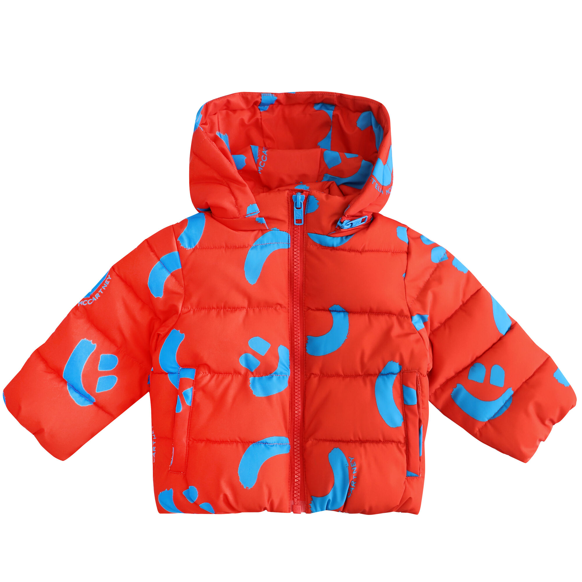 Orange red puffer jacket cheap