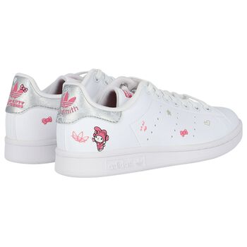 Girls White Stan Smith Hello Kitty Trainers