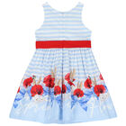 فستان مخطط باللون متعدد الألوان, 1, hi-res