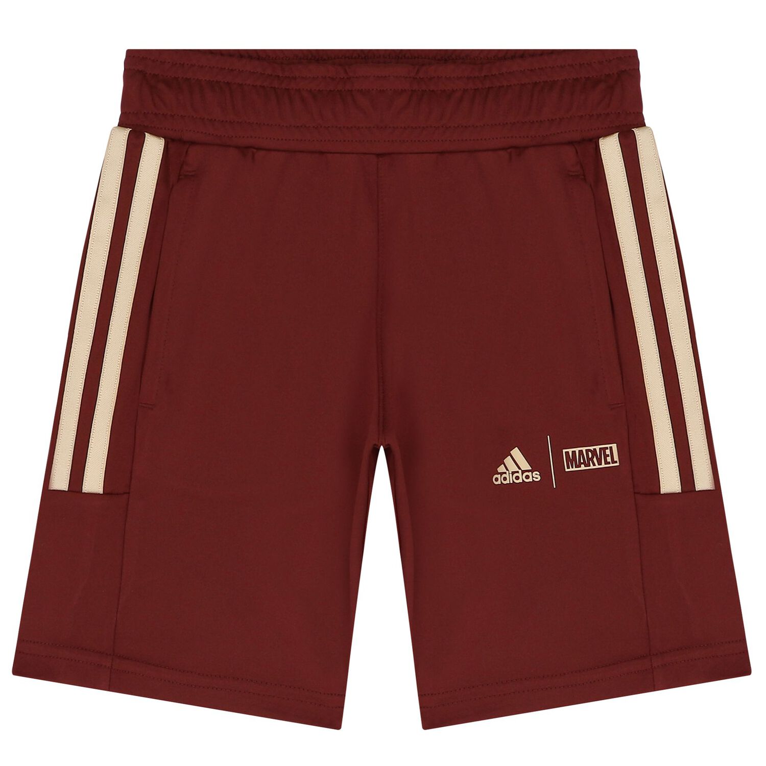 Navy Blue & Red Marvel Logo Shorts Set, 1, hi-res